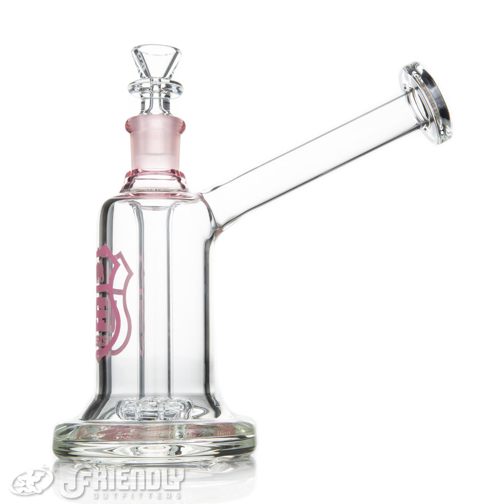 US Tubes 19mm Hybrid Bubbler w/Pink Joint & Label