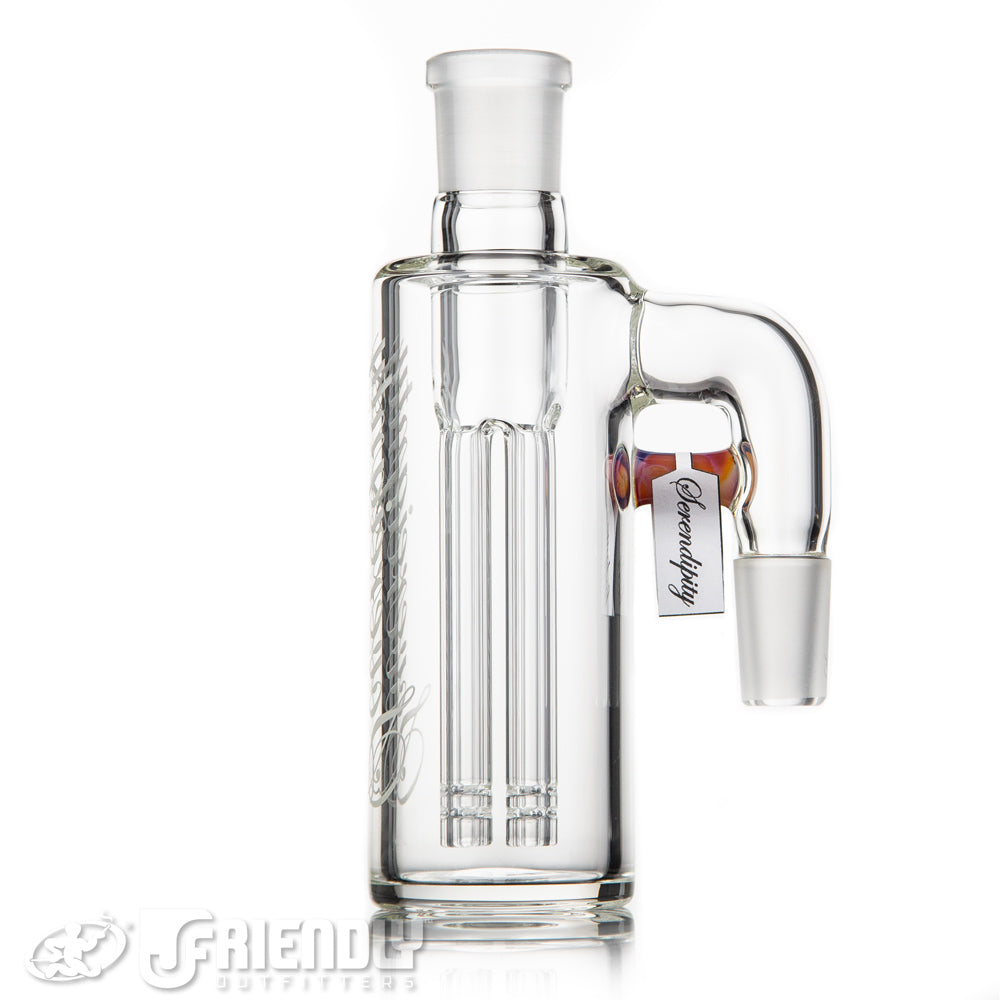 Sovereignty Glass 18mm Slitted Fixed 4 Arm Ash Catcher w/ Serendipity Accents