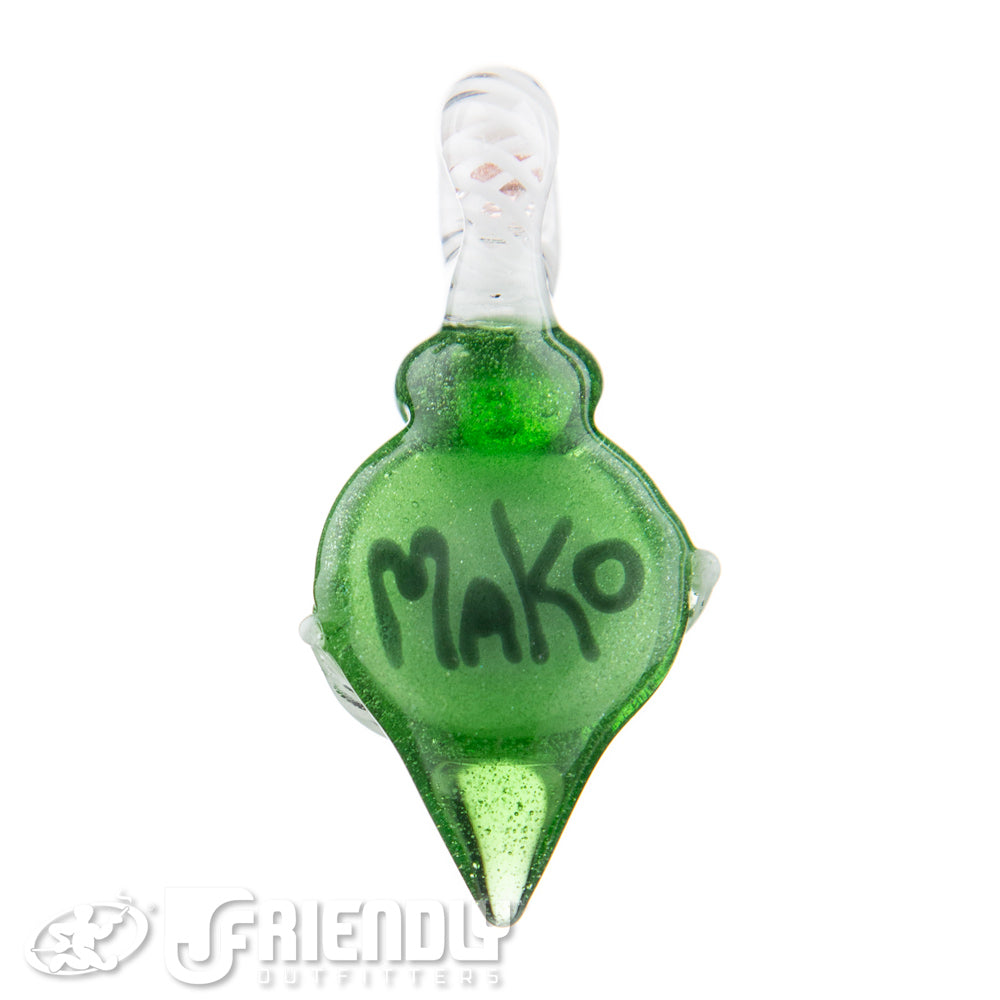 Mako Glass Green Eyeball Pendant