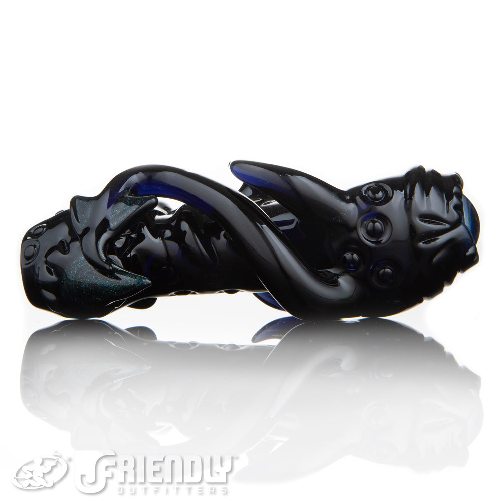 Mako Glass Black Sea Monster Spoon #14