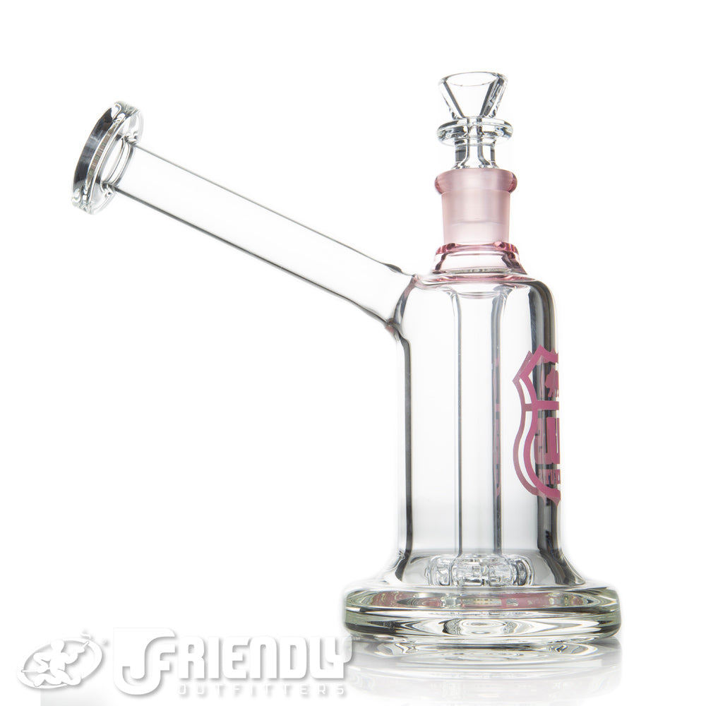 US Tubes 19mm Hybrid Bubbler w/Pink Joint & Label