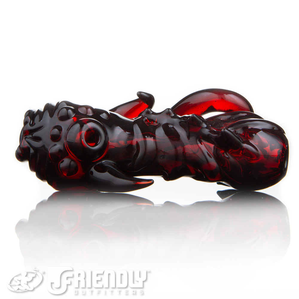 Mako Glass Red Sea Monster Spoon #19