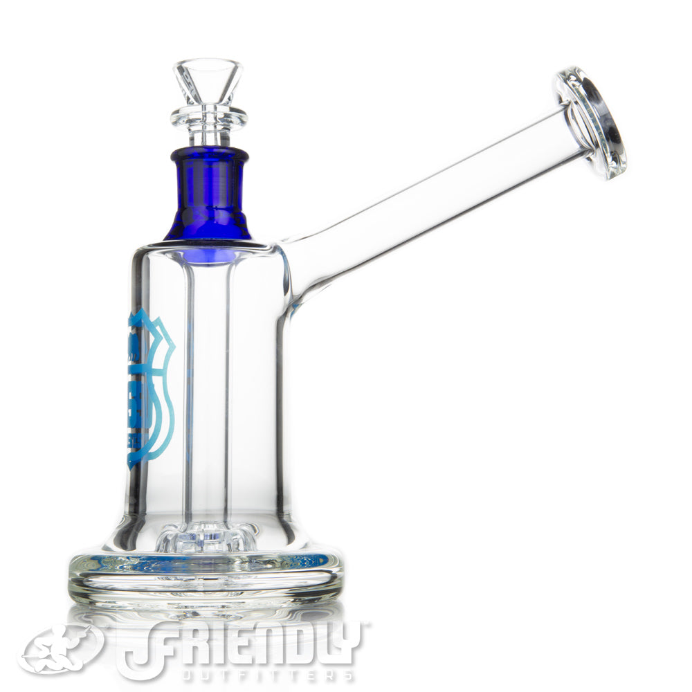 US Tubes 19mm Hybrid Bubbler w/Blue Joint & Label