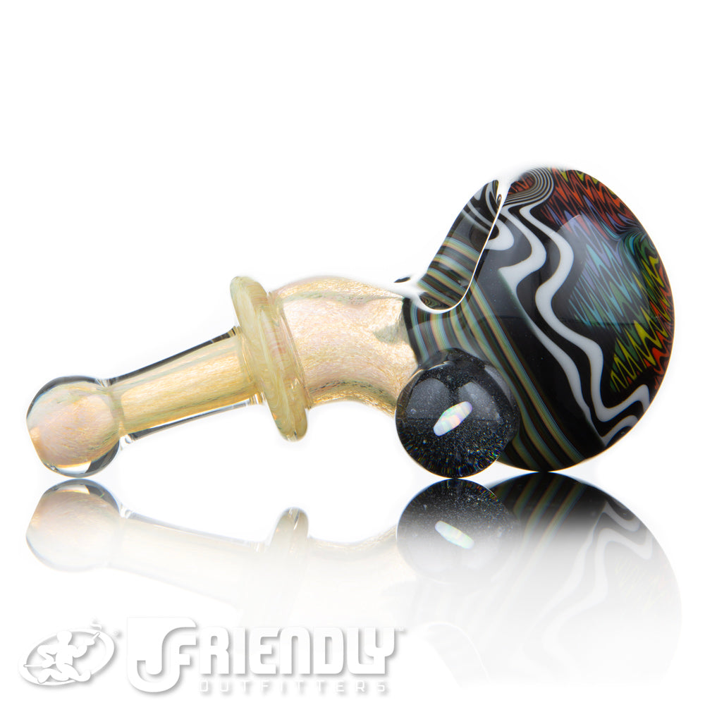 Amar Glass Double Layer Fumed Frit Mouth Piece