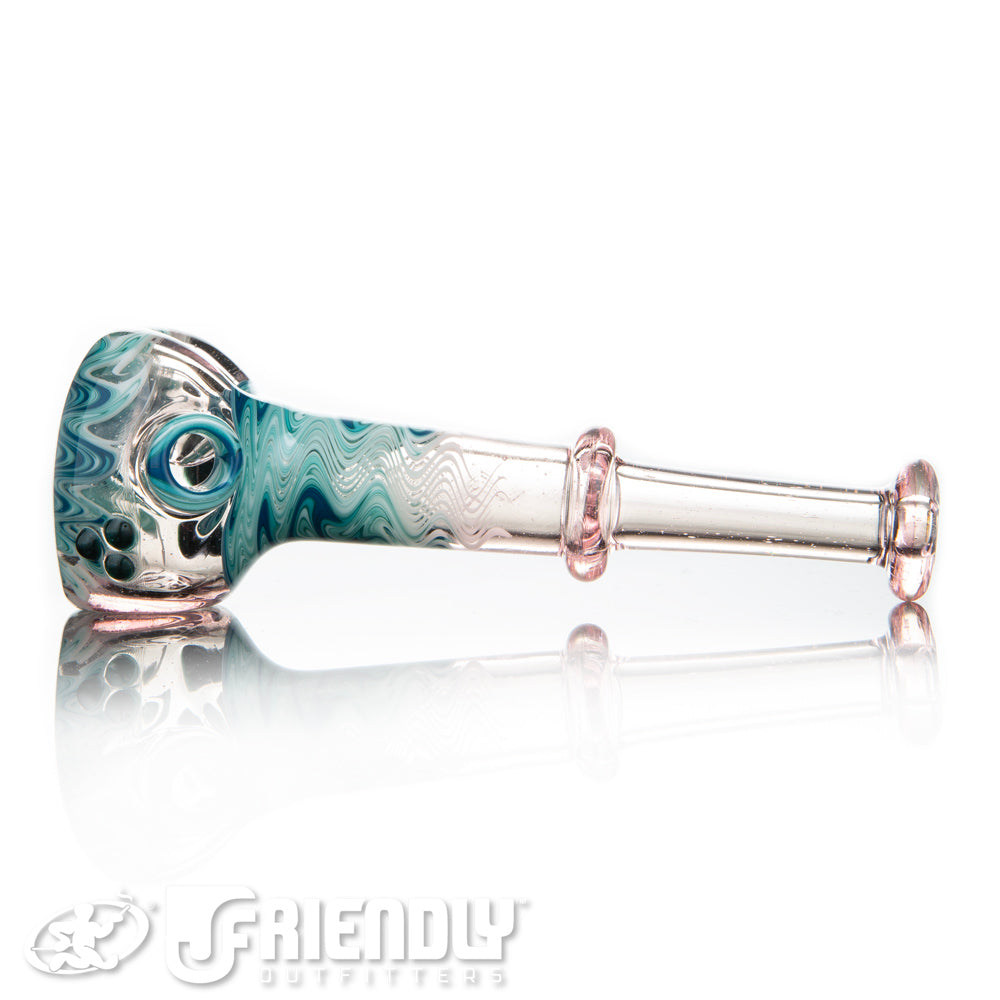 Alex Schmalex Blue and White CFL Reactive Wig Wag Spoon