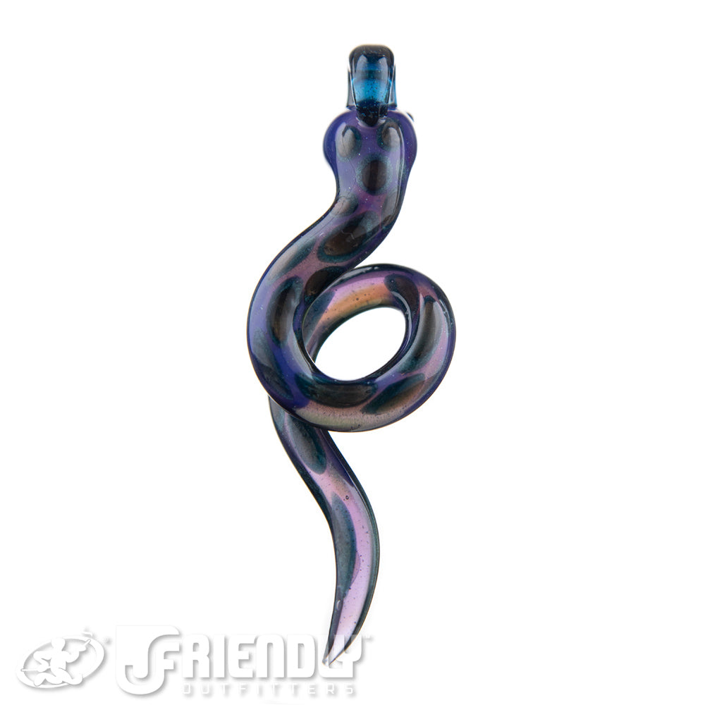 Mako Glass Purple Snake Dabber Pendant