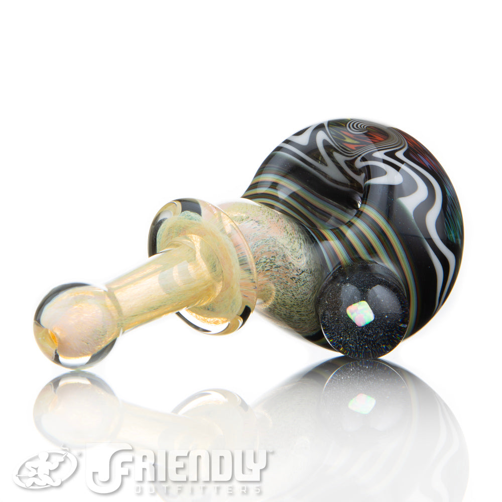 Amar Glass Double Layer Fumed Frit Mouth Piece