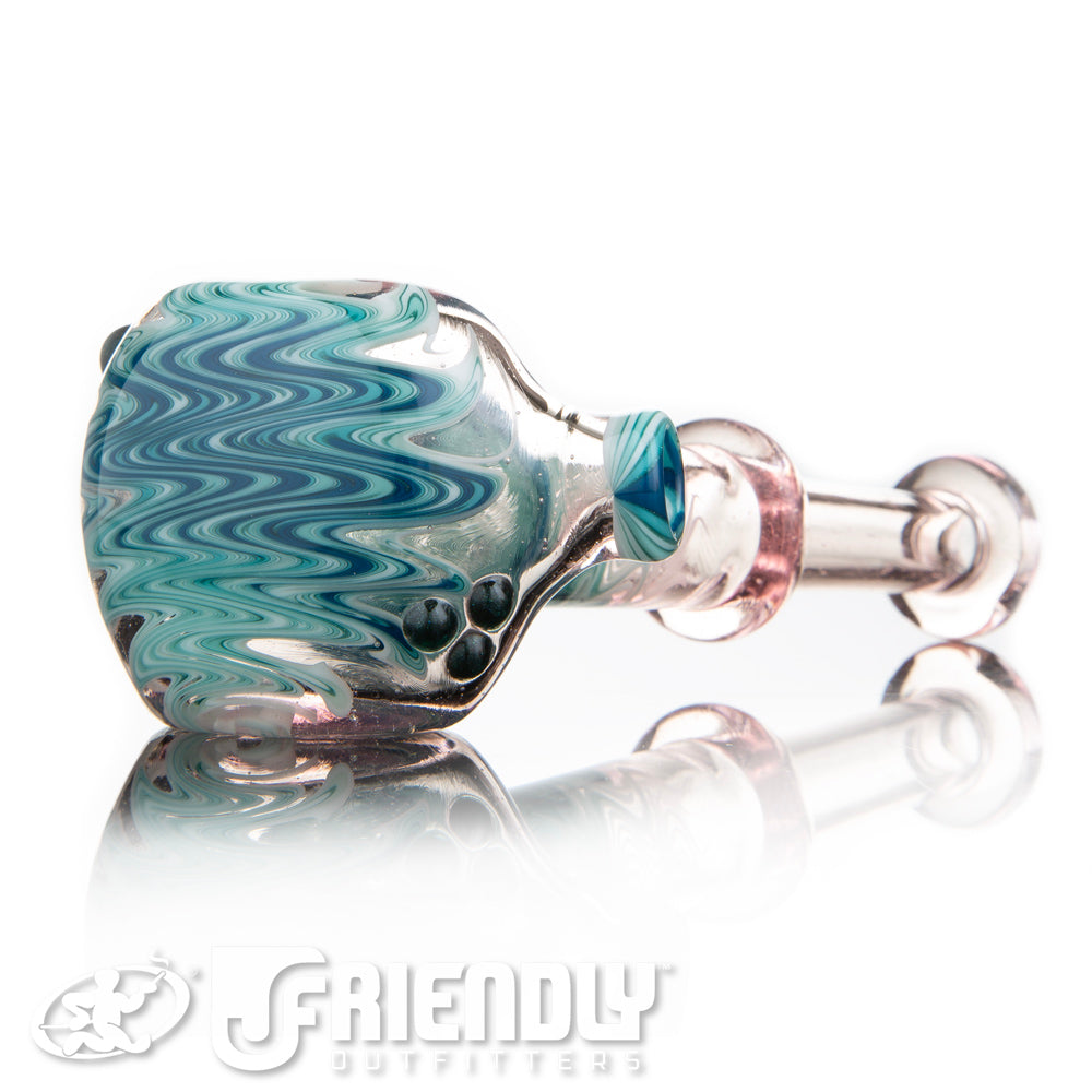Alex Schmalex Blue and White CFL Reactive Wig Wag Spoon