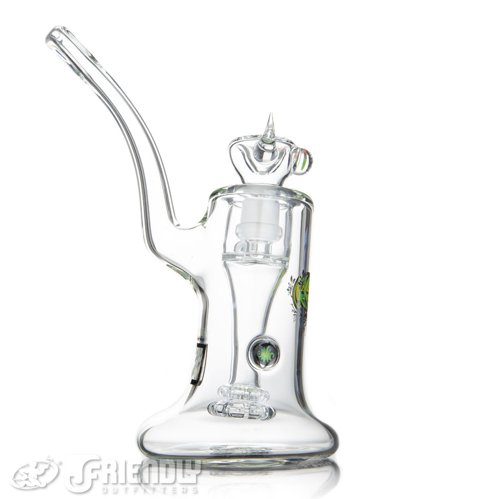 4.0 Glass Eric Ross 14mm Green Label Bubbler w/ Male Joint