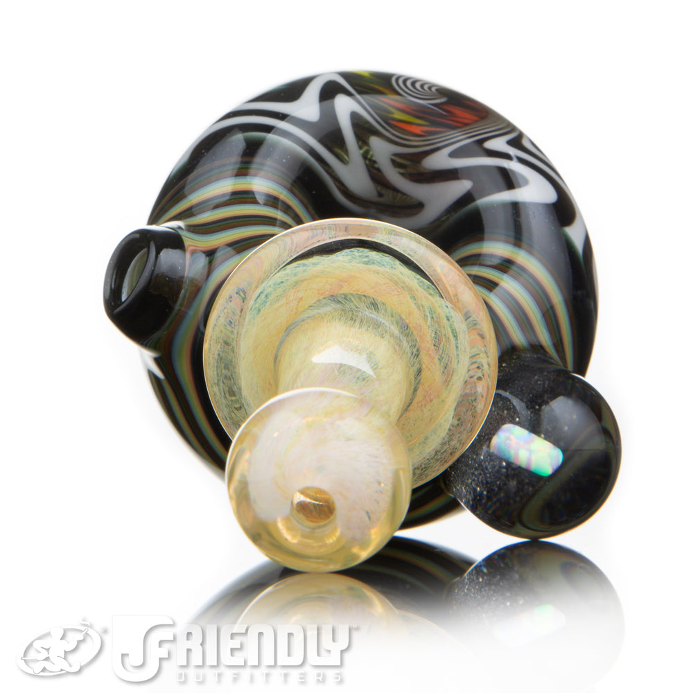 Amar Glass Double Layer Fumed Frit Mouth Piece