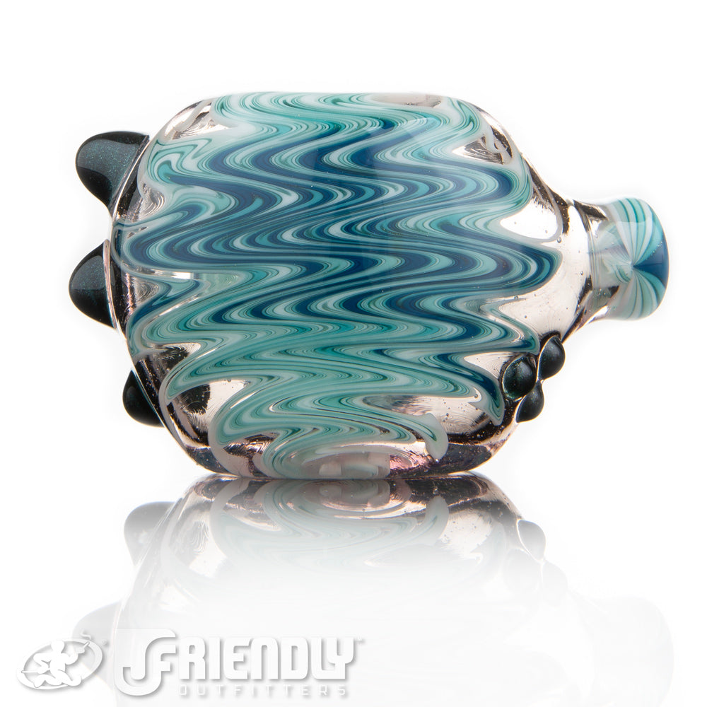 Alex Schmalex Blue and White CFL Reactive Wig Wag Spoon