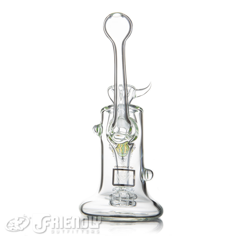 4.0 Glass Eric Ross 14mm Green Label Bubbler w/ Male Joint
