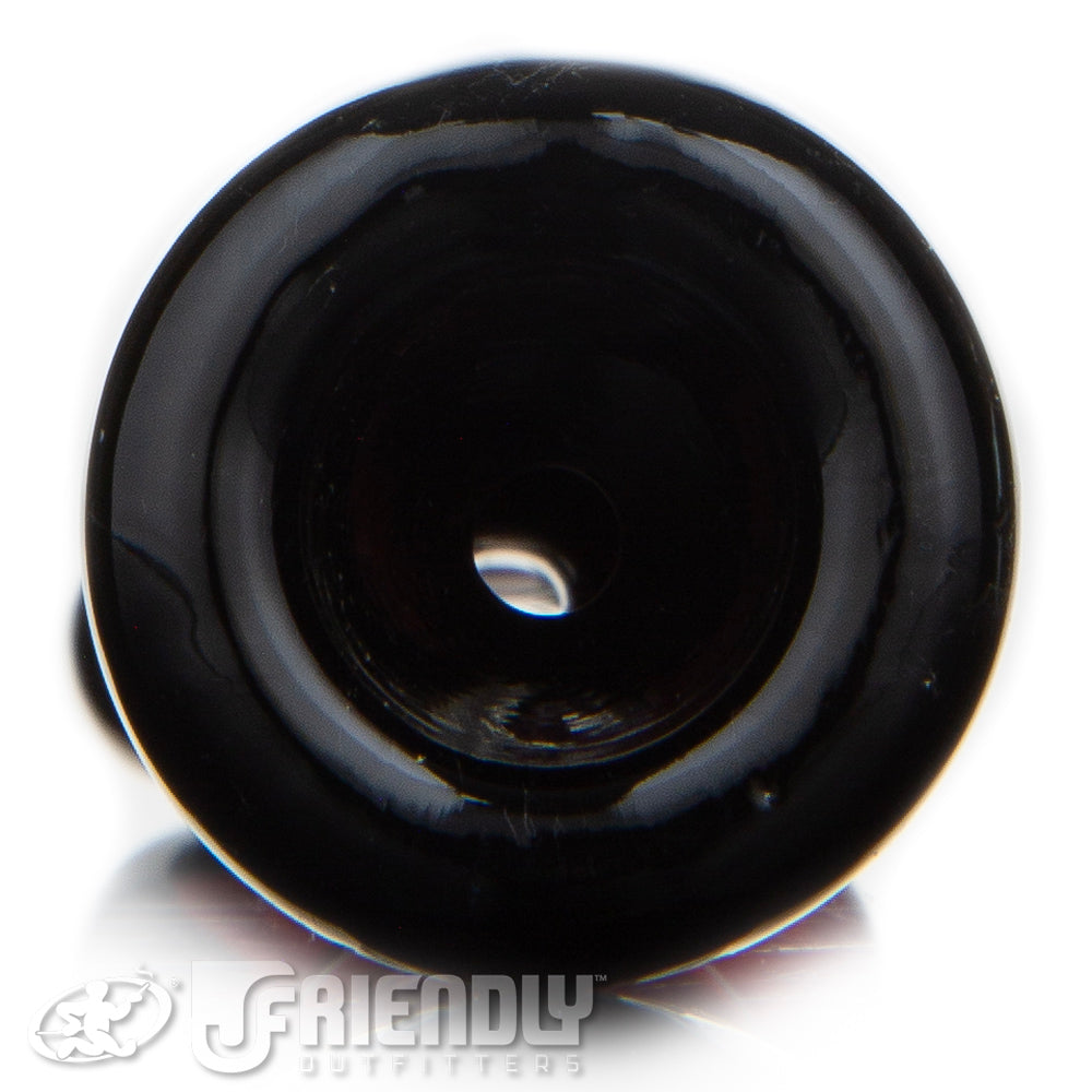 Mike Fro Glass Red & Black Flat Mouthpiece Chillum