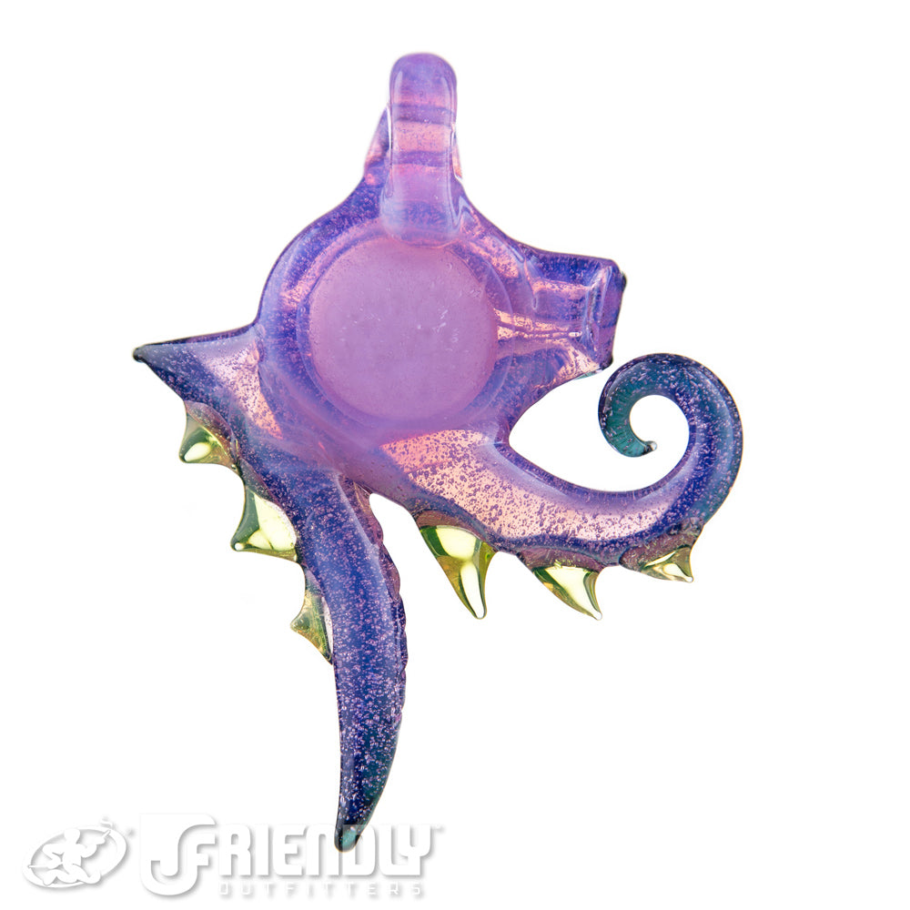 Mako Glass Purple Eye of Horus Pendant