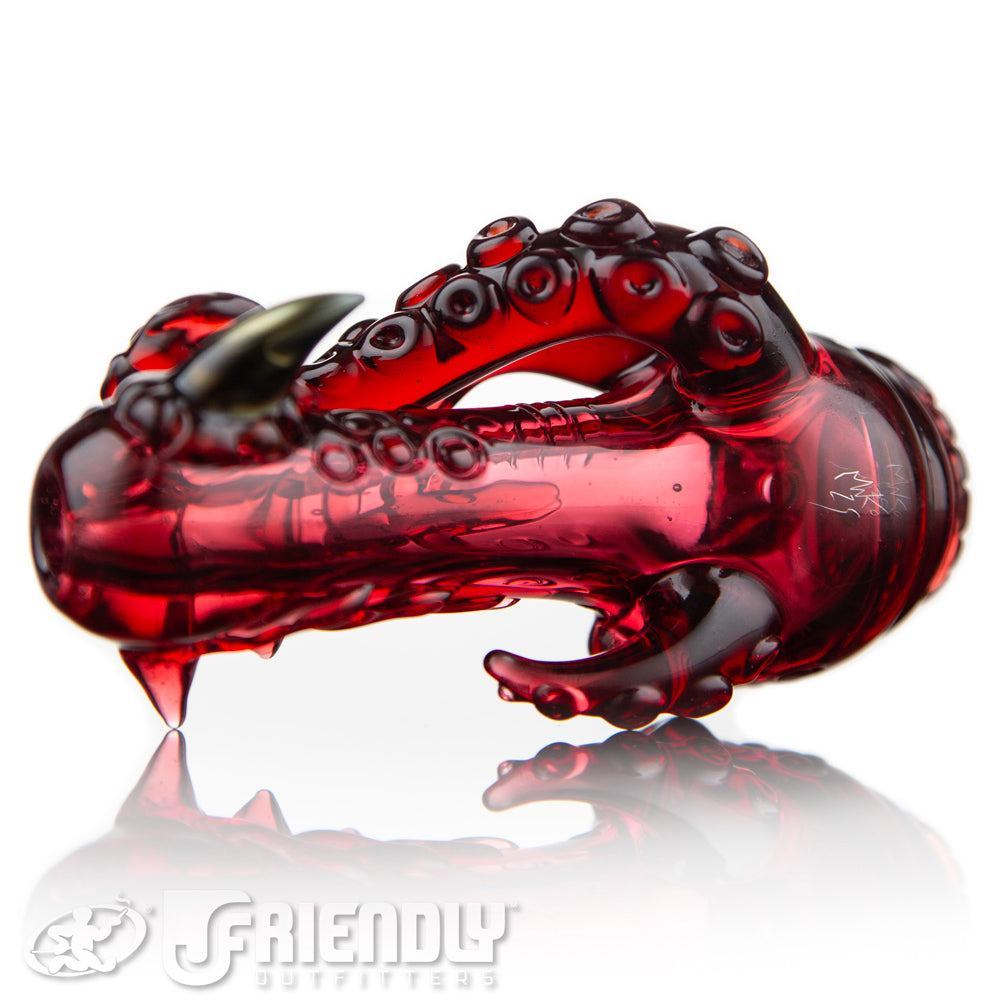 Mako Glass Dark Red Creature Spoon #10