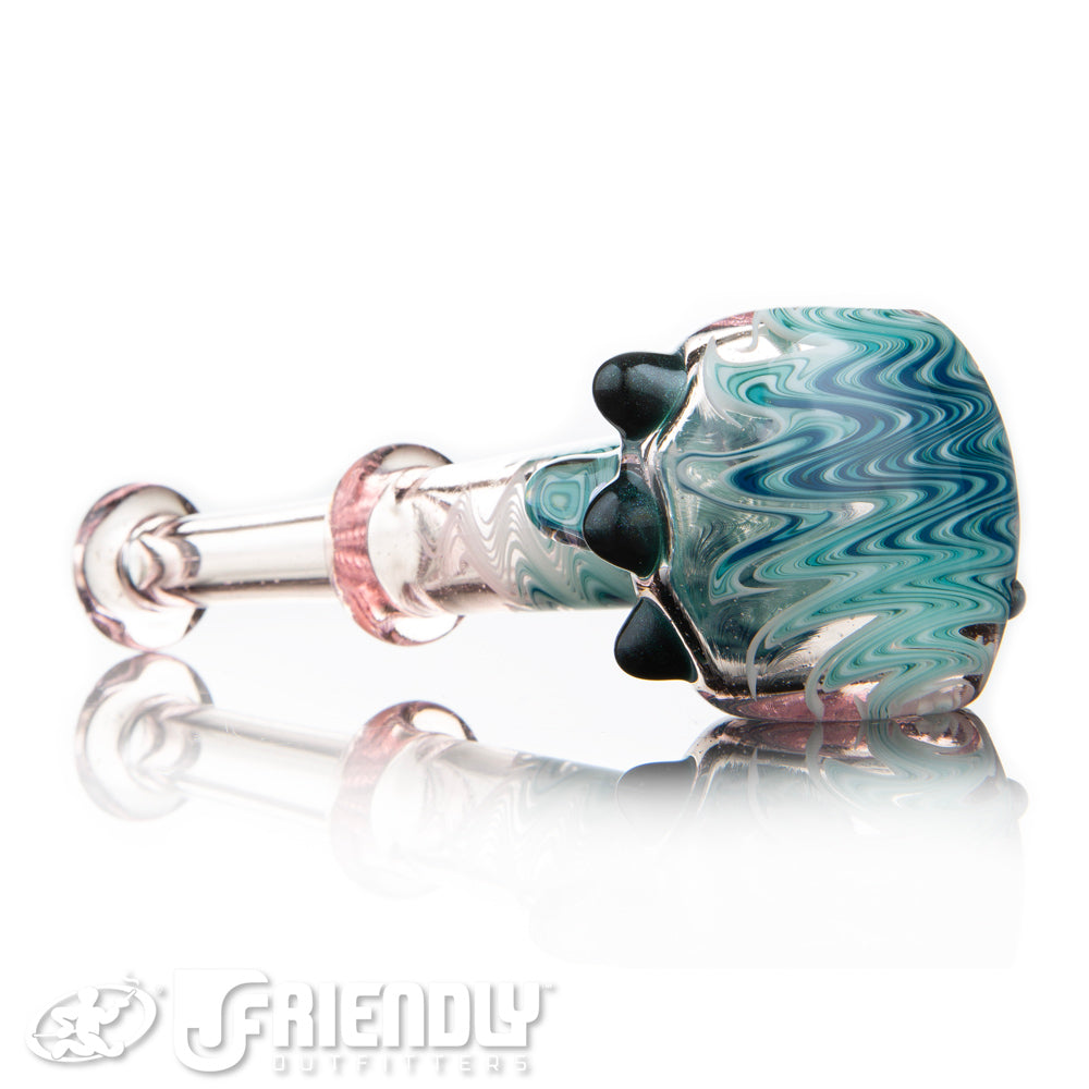Alex Schmalex Blue and White CFL Reactive Wig Wag Spoon