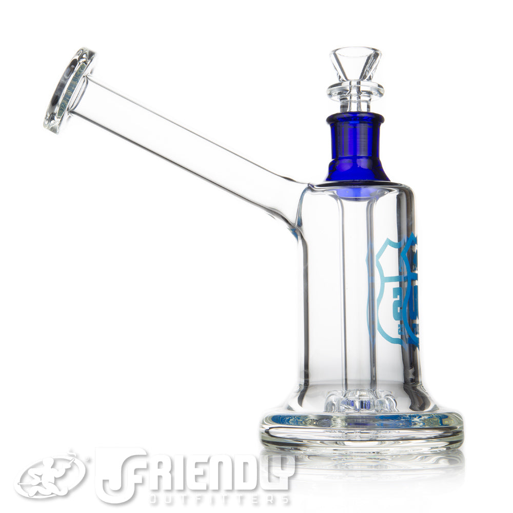 US Tubes 19mm Hybrid Bubbler w/Blue Joint & Label