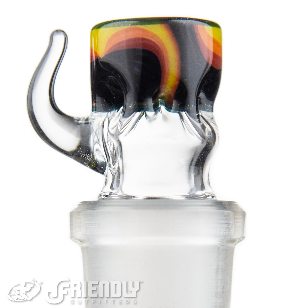 Liberty Glass 18mm Black & Orange Multi Pinch Slide