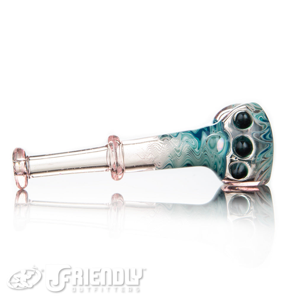 Alex Schmalex Blue and White CFL Reactive Wig Wag Spoon