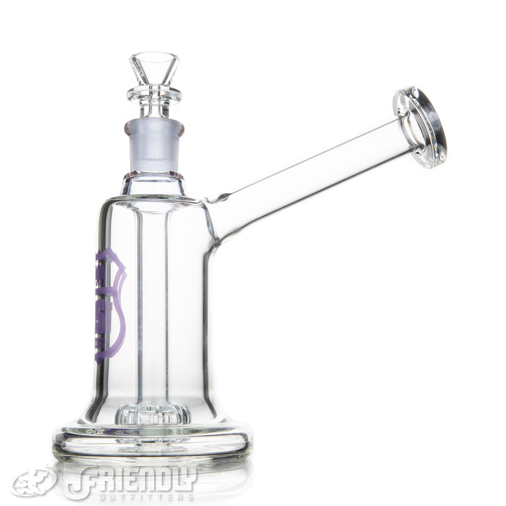 US Tubes 19mm Hybrid Bubbler w/Purple Joint & Label