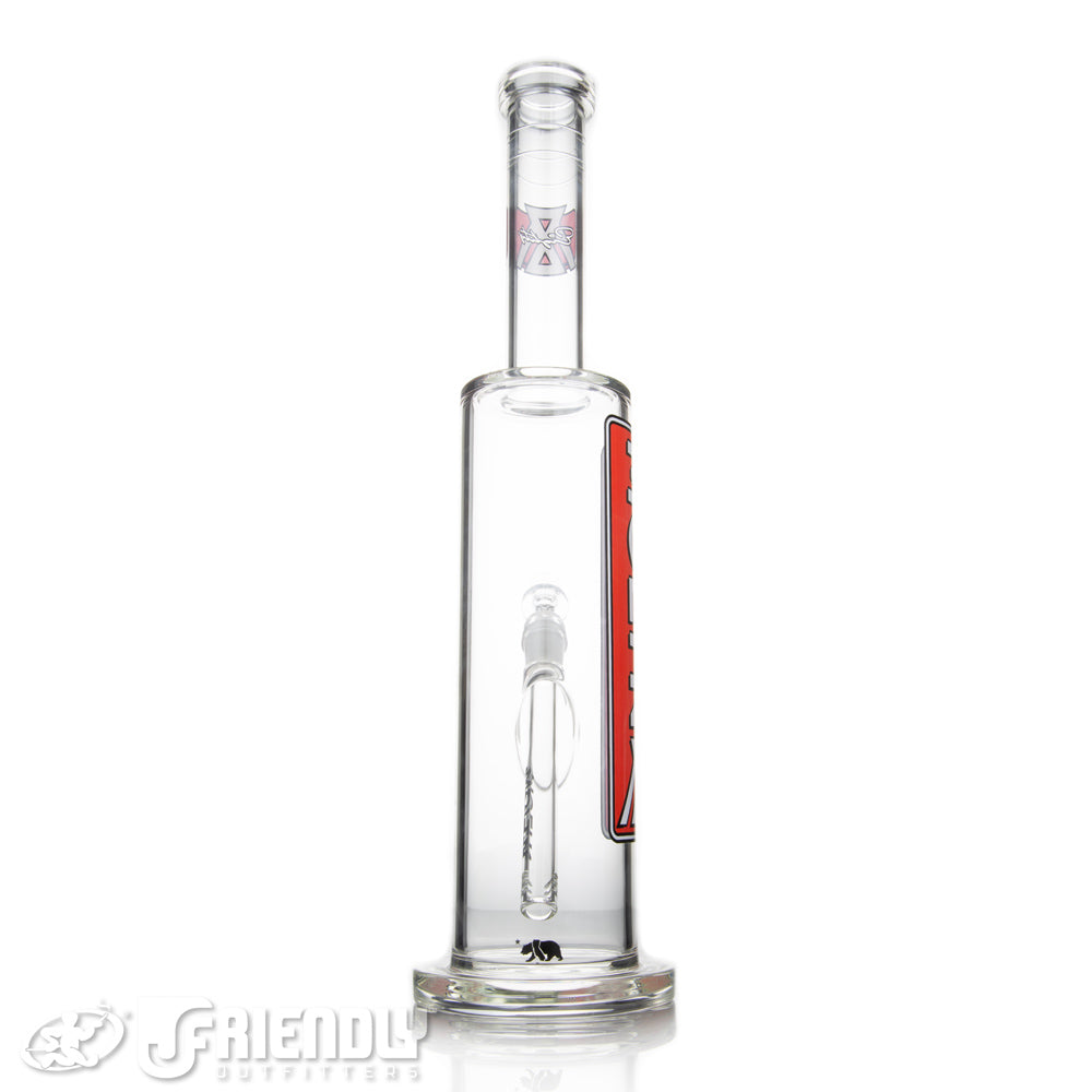Moltn Glass 80 Removable Downstem Tall Body Tube w/ Red & White Label