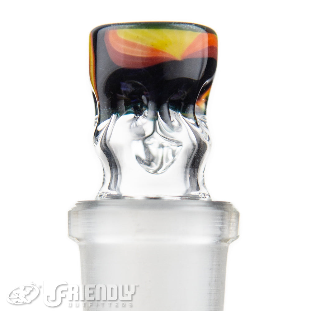 Liberty Glass 18mm Black & Orange Multi Pinch Slide