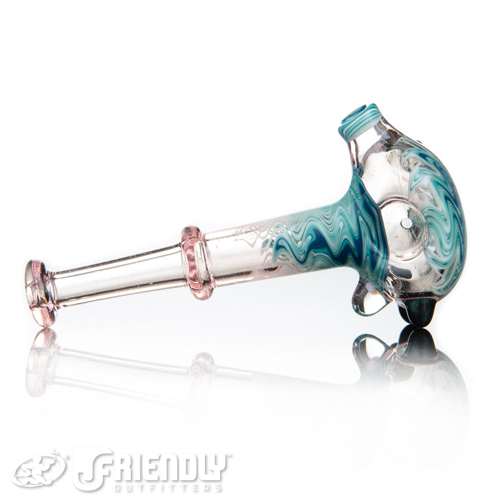 Alex Schmalex Blue and White CFL Reactive Wig Wag Spoon