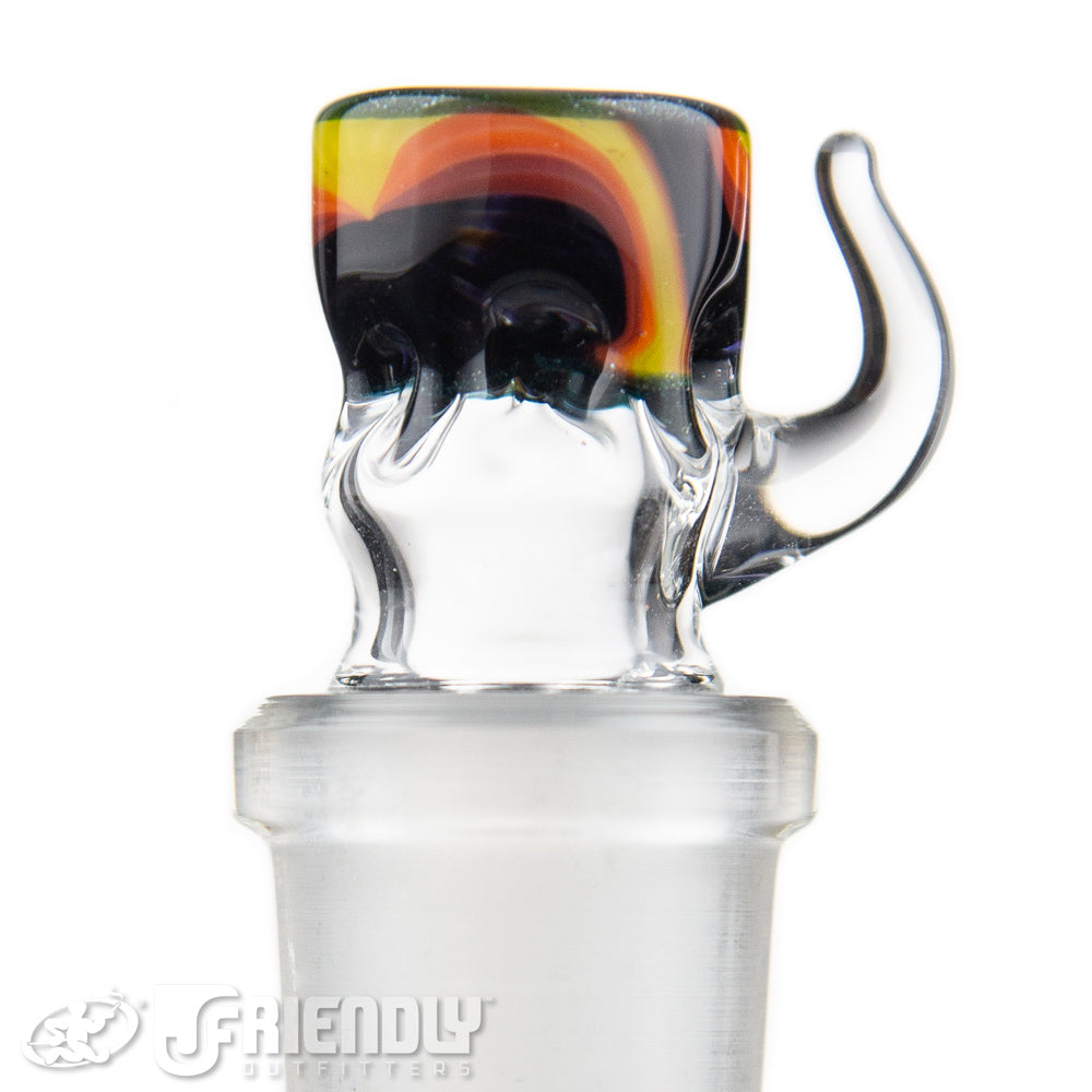 Liberty Glass 18mm Black & Orange Multi Pinch Slide