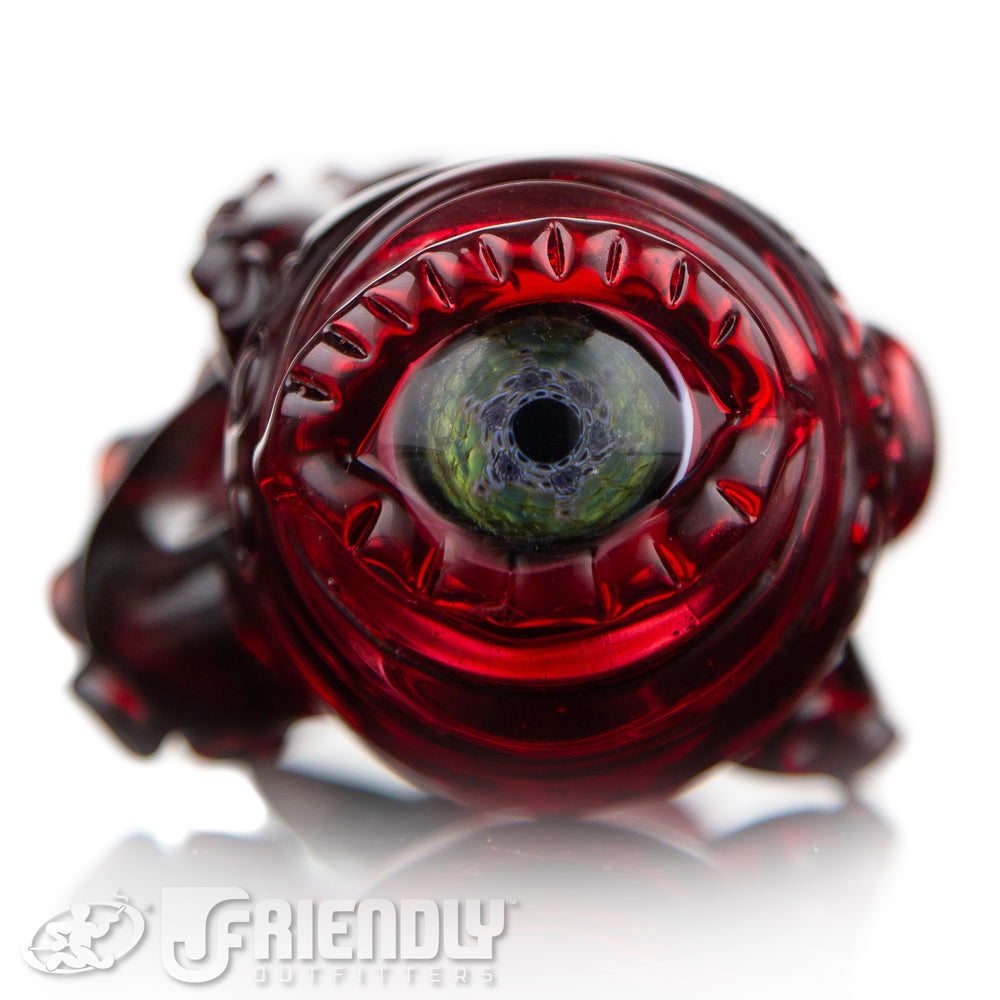 Mako Glass Dark Red Creature Spoon #10