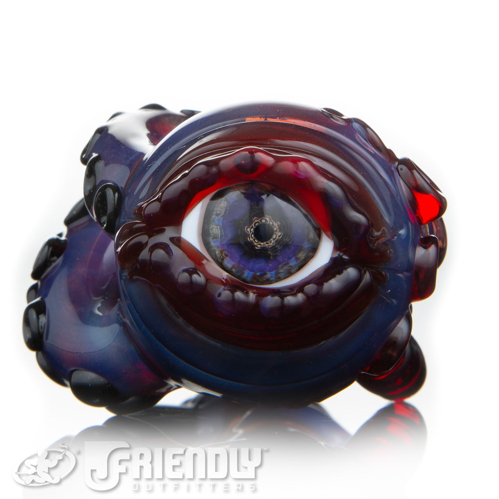 Mako Glass Dark Red & Purple Sea Creature Spoon
