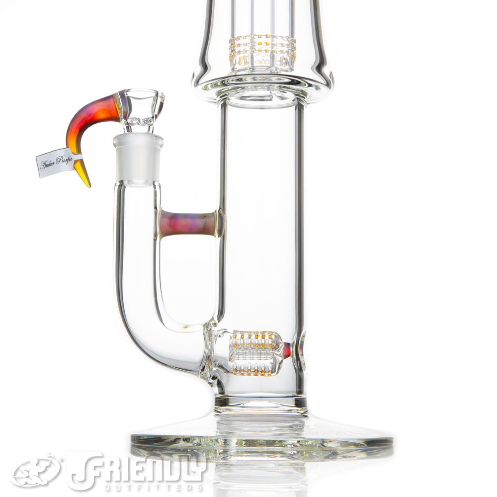 Sovereignty Glass Three Line to 75mm Grid Dome w/Minor Amber Purple Accents