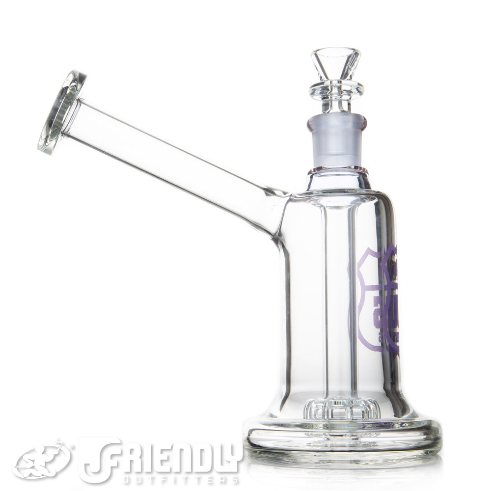 US Tubes 19mm Hybrid Bubbler w/Purple Joint & Label