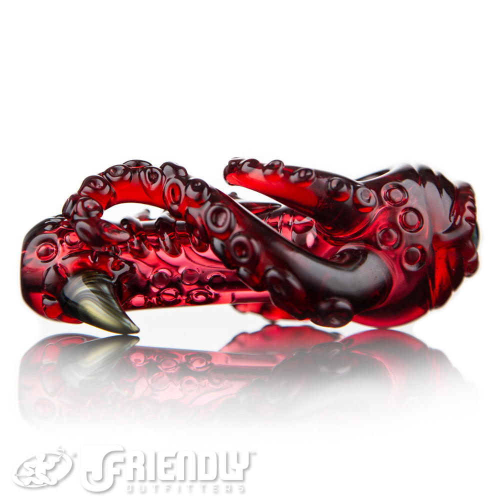 Mako Glass Dark Red Creature Spoon #10