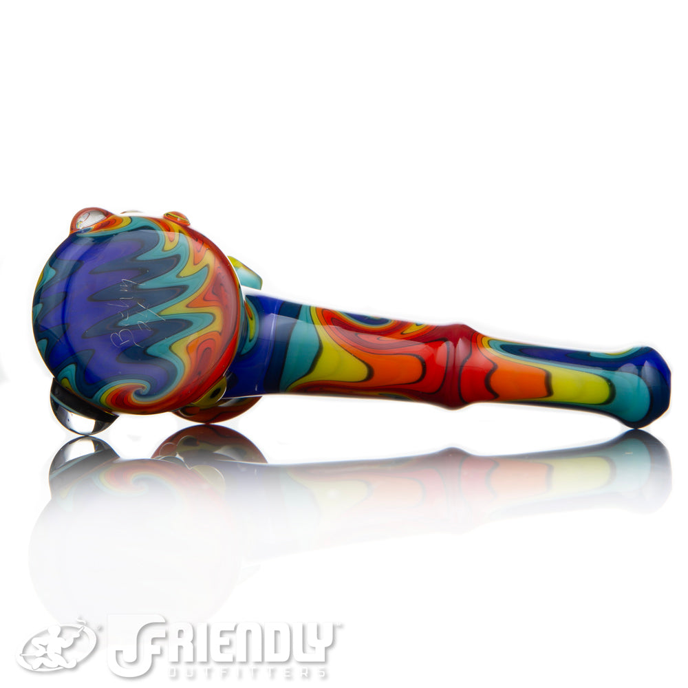 Fat. Bottom Glass Red and Blue Reversal Hammer w/Millie