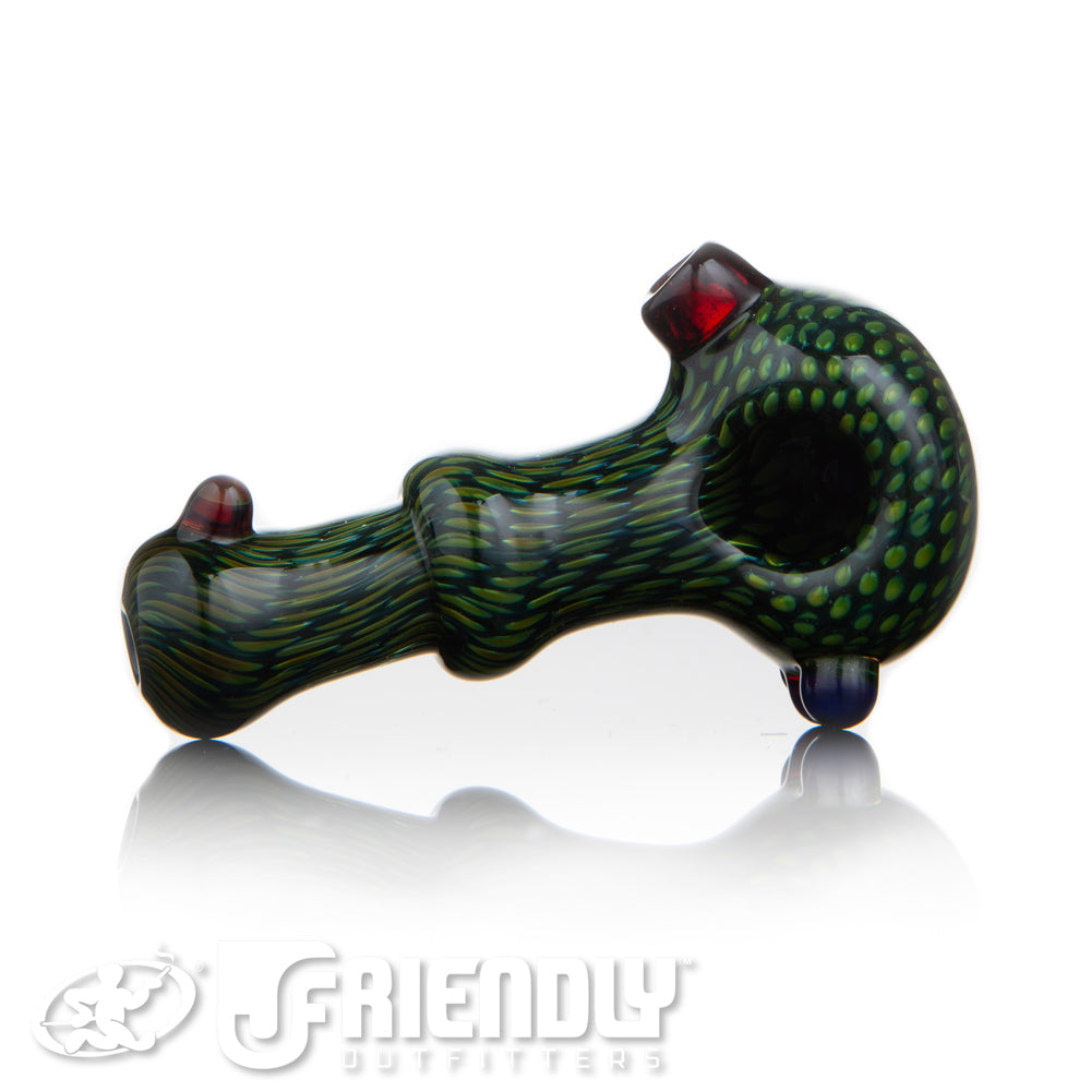 Firekist Snakeskin Spoon w/ Red Accents