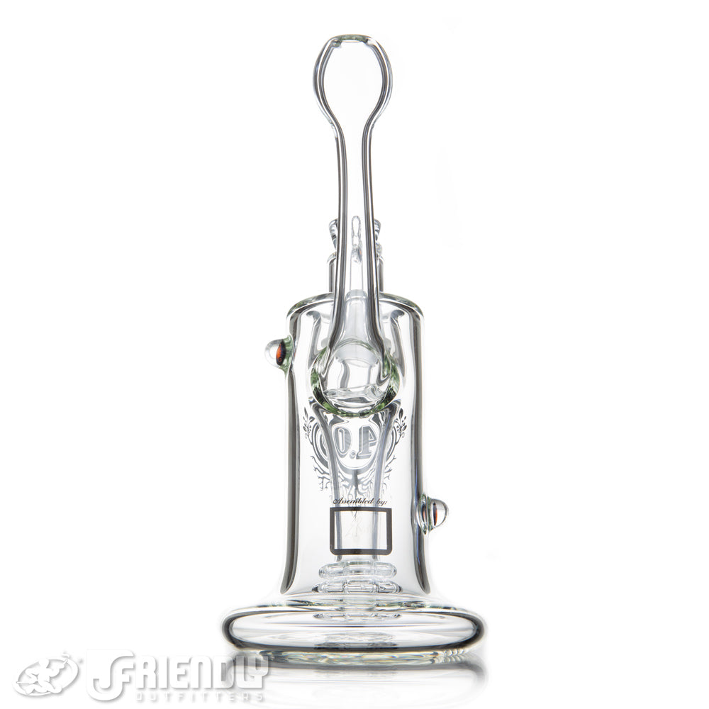 4.0 Glass Eric Ross 18mm Black Label Bubbler w/ Male Joint