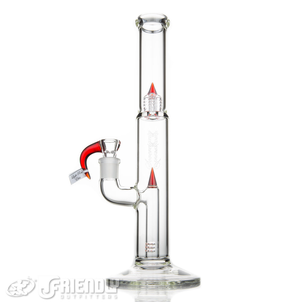 Sovereignty Glass Pawn Front Facing Fixed 180 w/ Light Red Elvis Accents