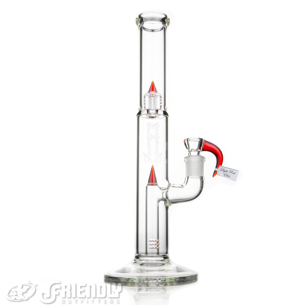 Sovereignty Glass Pawn Front Facing Fixed 180 w/ Light Red Elvis Accents