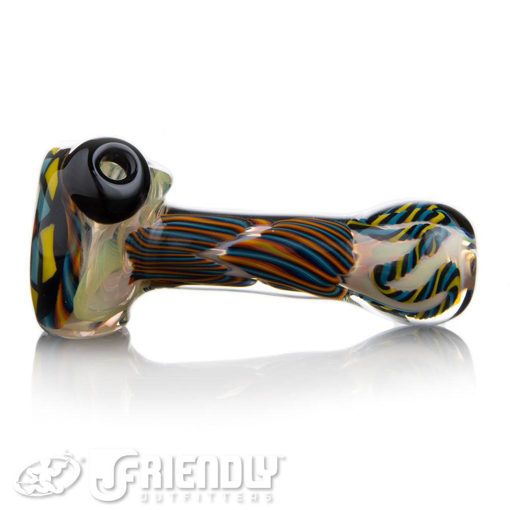 Talent Glass Worked Front Spoon w/ Fire & Ice Accents