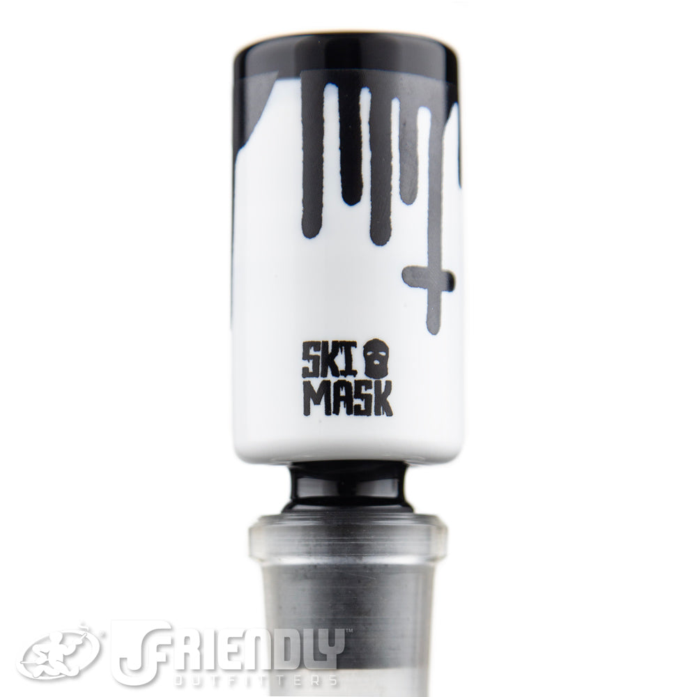Ski Mask Glass 18mm White & Black Slide