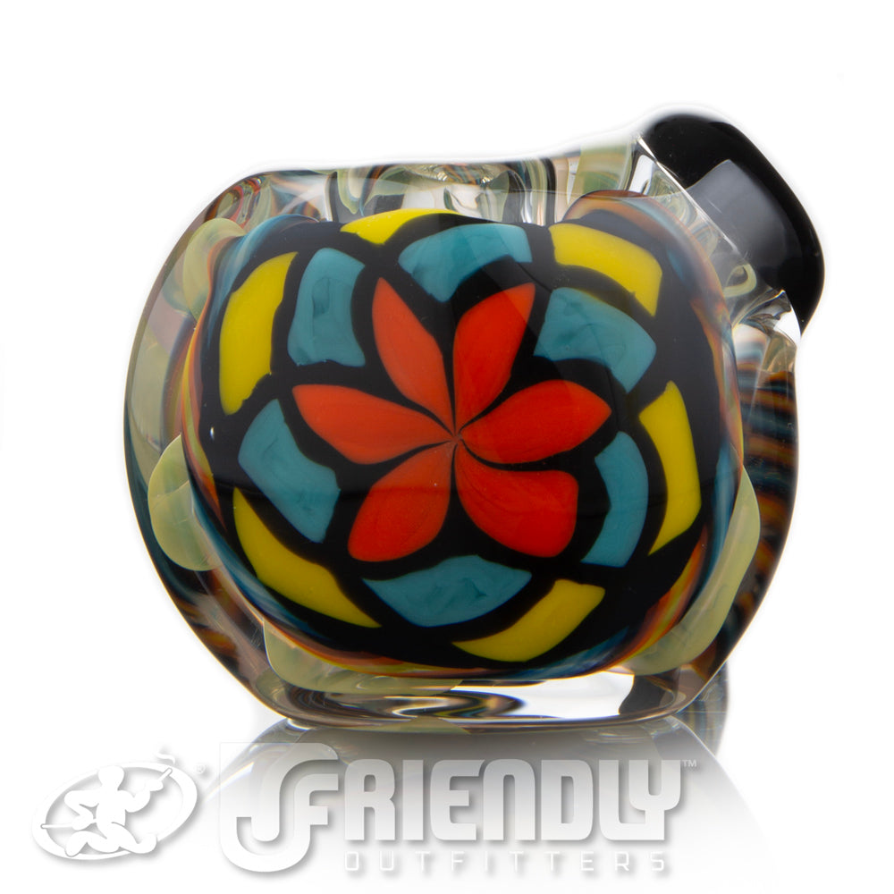Talent Glass Worked Front Spoon w/ Fire & Ice Accents