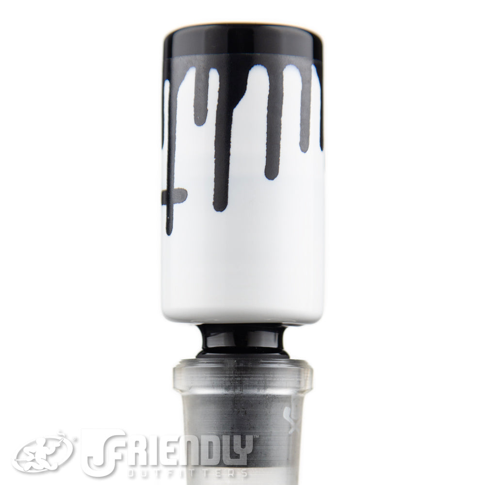 Ski Mask Glass 18mm White & Black Slide