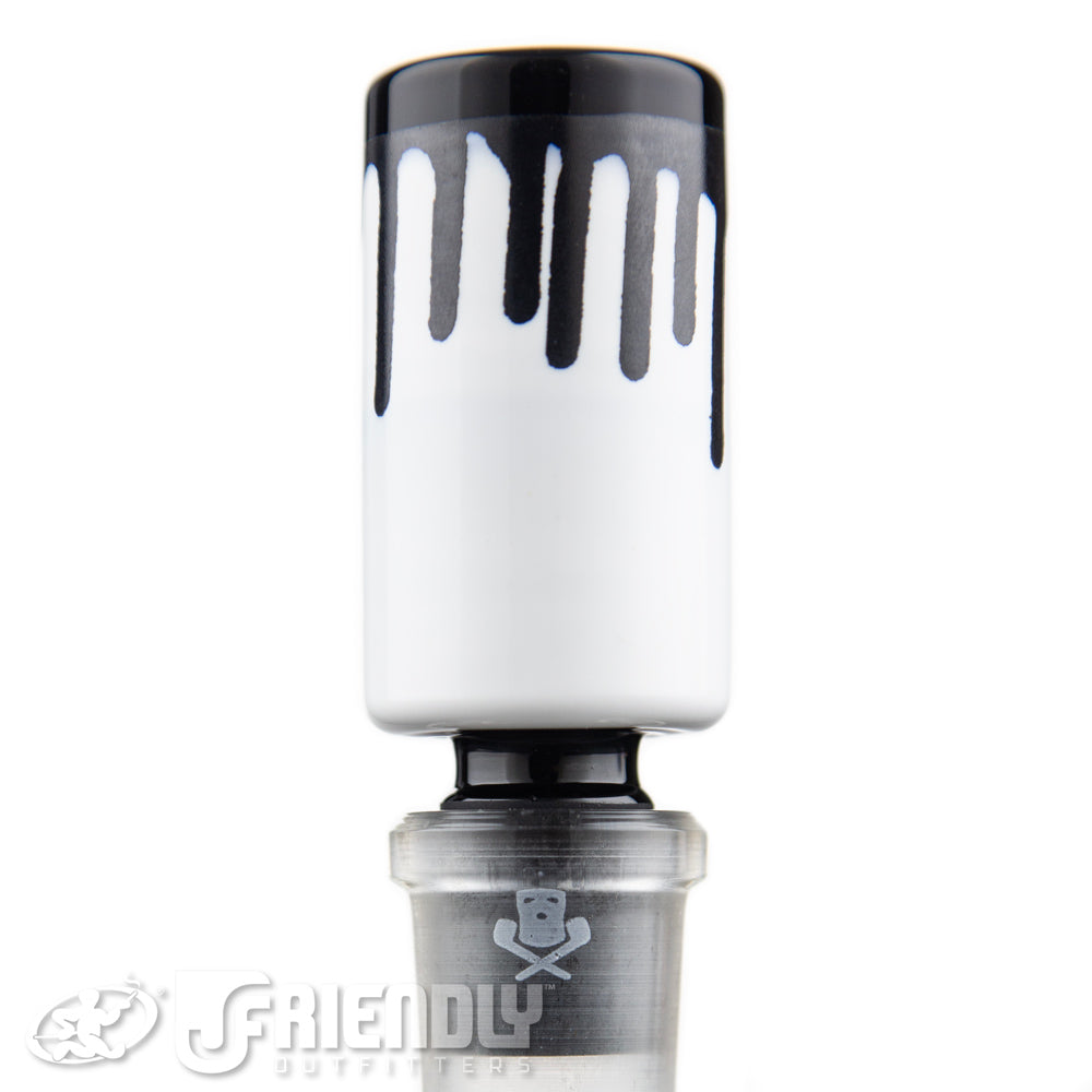 Ski Mask Glass 18mm White & Black Slide