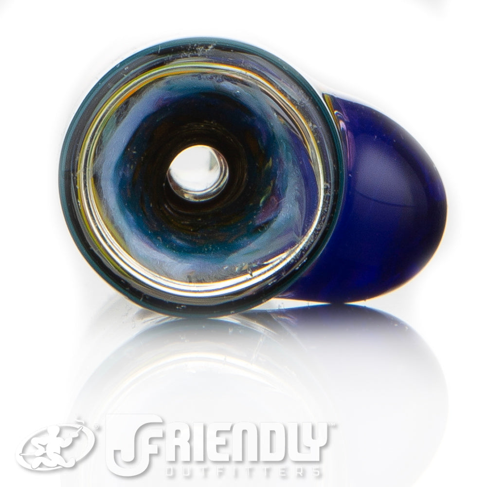 Oregon J Glass Thick Fumed Dichro and Blue Chillum #15