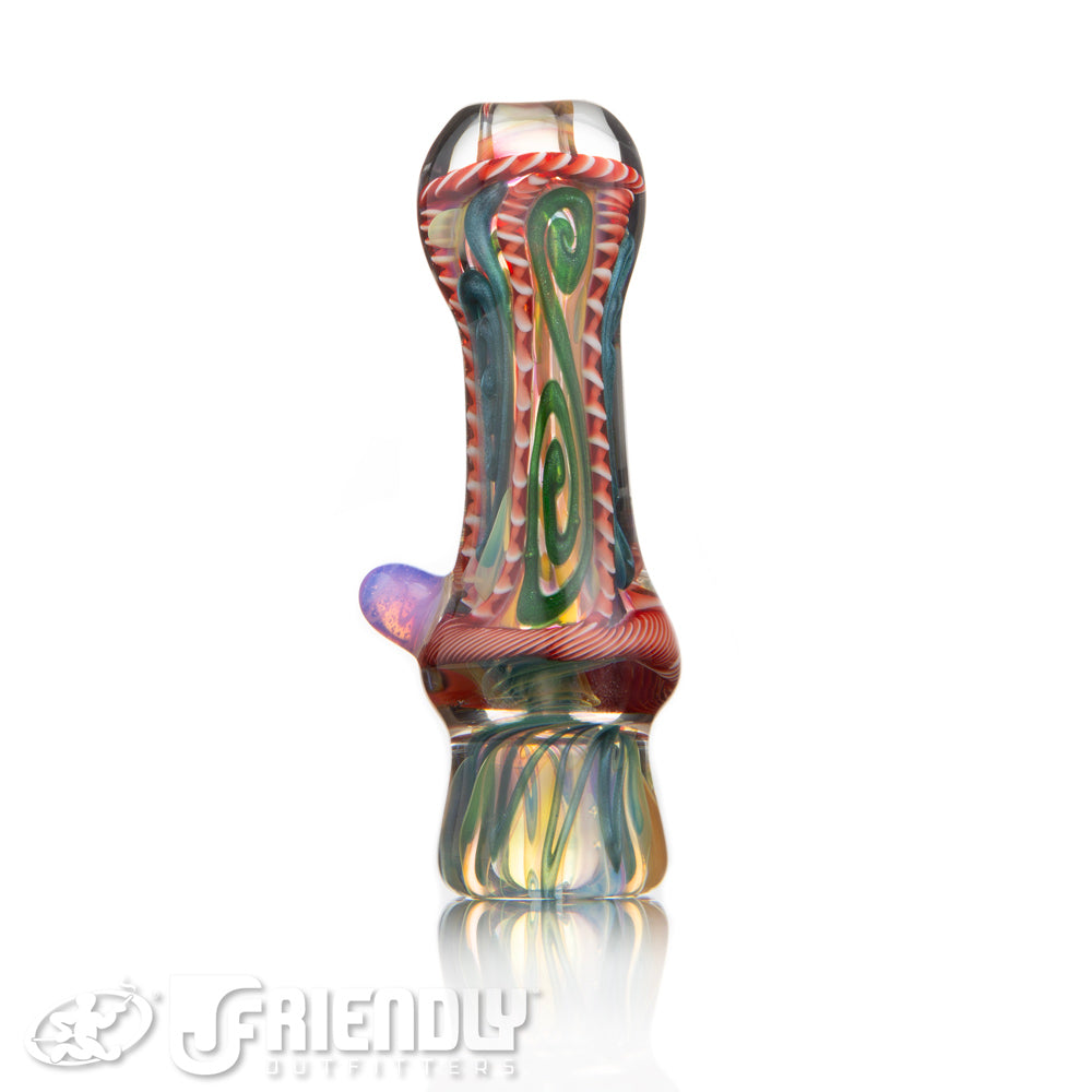 Firekist Inside-Out Chillum w/ Purple Accents