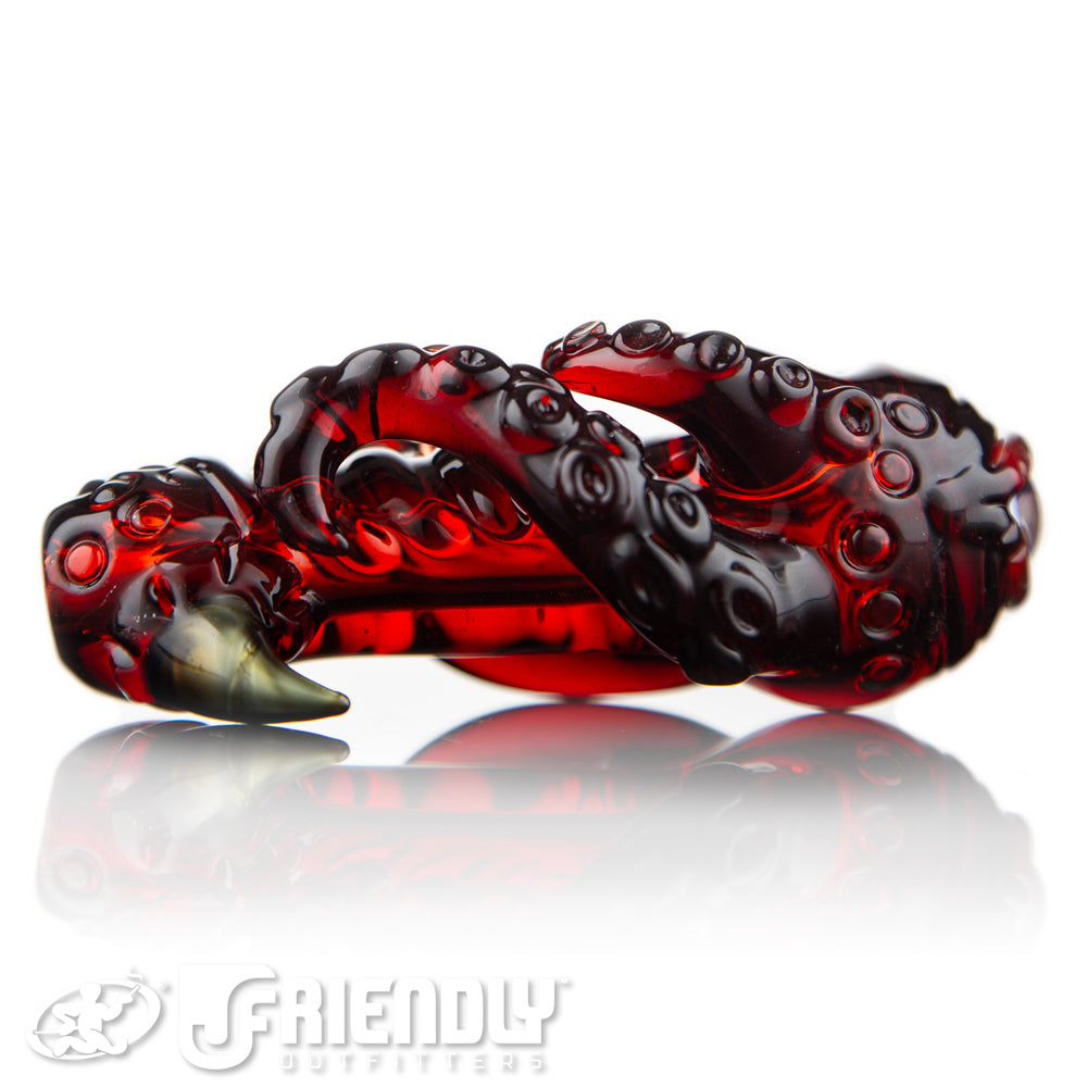 Mako Glass Dark Red Creature Spoon #13