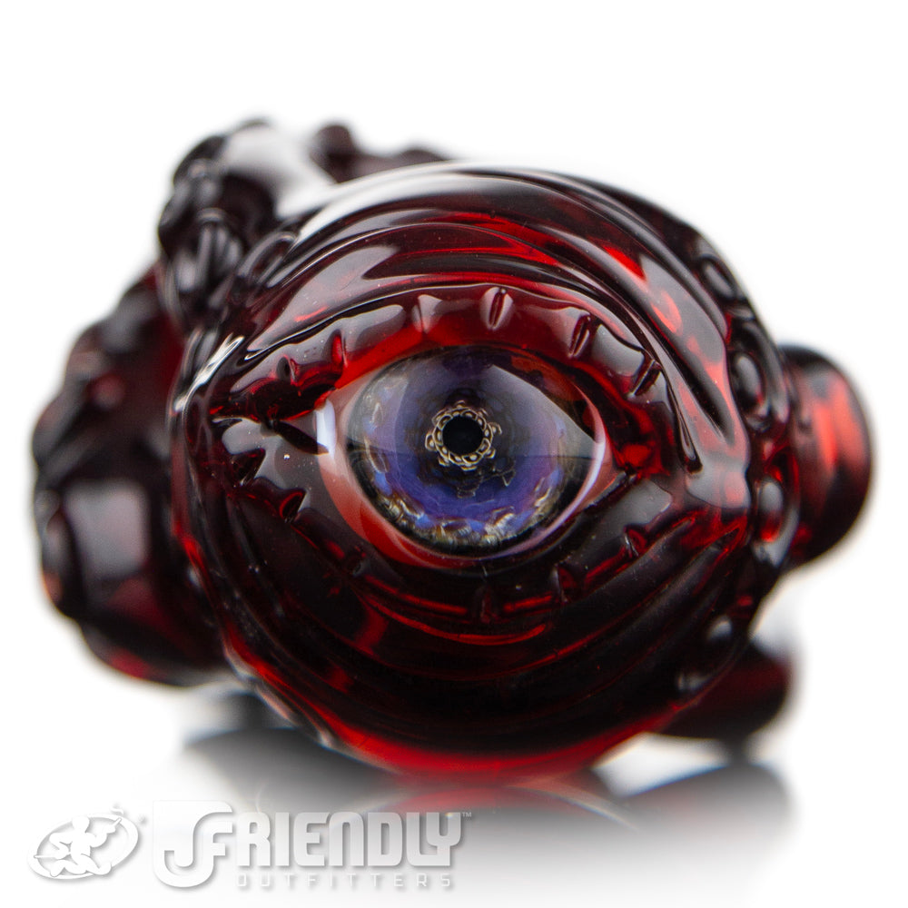 Mako Glass Dark Red Creature Spoon #13