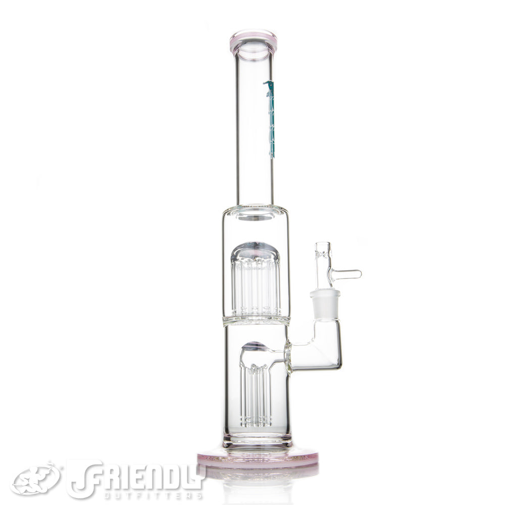 Toro Glass 18mm 7 to 13 Arm w/Pink Lips and Worked Caps