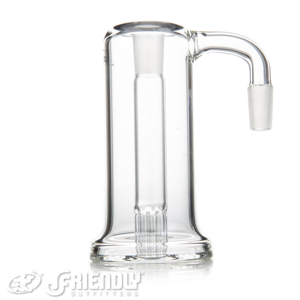 Leisure Glass 14mm 90 Degree 8 Arm Ash Catcher w/ Script Logo