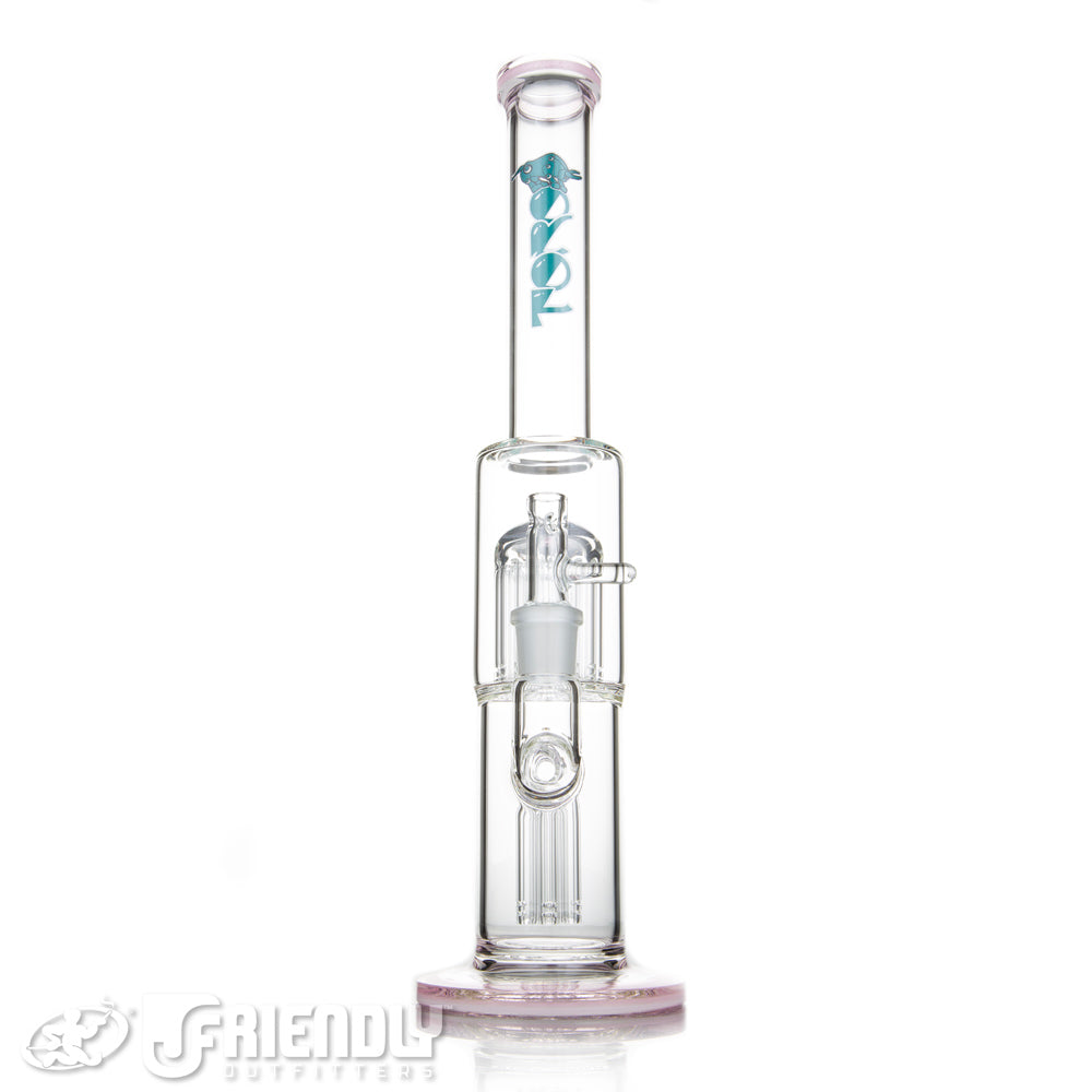 Toro Glass 18mm 7 to 13 Arm w/Pink Lips and Worked Caps